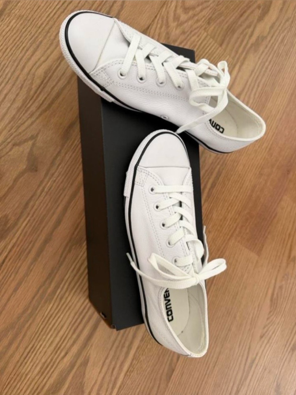 Converse Woman White Low-Top Canvas Sneakers 7